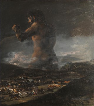 goya attended by doctor arrieta Tableau Peinture - Le Colosse Francisco de Goya